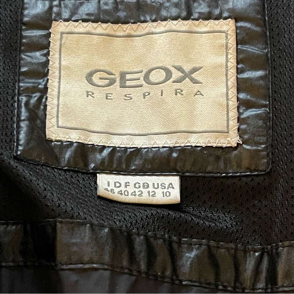 GEOX Respira Black Cinch Waist Long Down/Feather Puffer Jacket (8/10) - Picture 13 of 16
